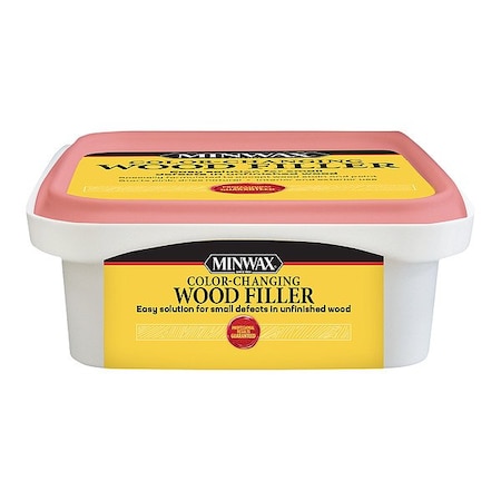 Minwax Wood Filler, Natural, 8 oz, Tub 448700000