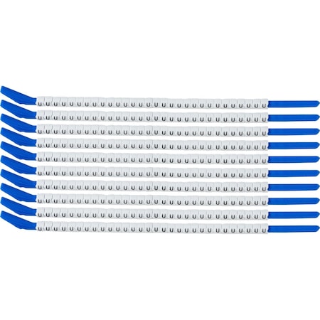 Brady ClipSleeve Wire Markers Size 13 Nylon 14 AWG - 14 AWG, U Pack of 300 Each, 300PK SCN13-U