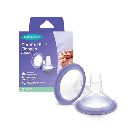 Comfortfit Breast Flange For Lansinoh Breast Pumps, 28mm, 6PK 1216021_CS