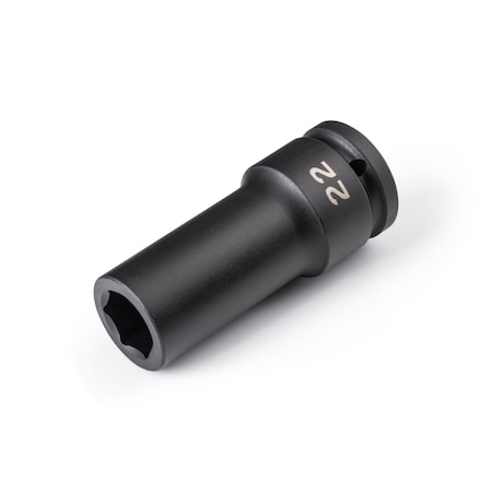 Tekton 3/4 Inch Drive x 22 mm Deep 6-Point Impact Socket SID33122