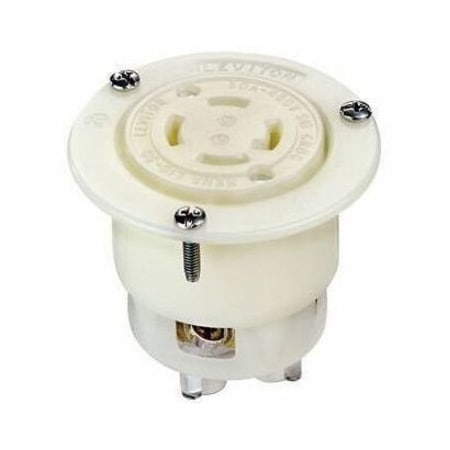 Leviton Industrial Grade Flanged Outlet 30 Amp, 480 Volt 3-Phase 2736