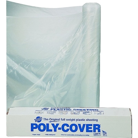 Orgill Poly ORGILL POLY 4X16-C Poly Film, 100 ft L, 16 ft W, 4 mil Thick, Clear 4X16-C
