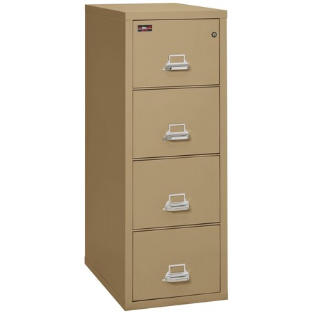 Fireking 4 Drawer, 2 Hr Fire & Impact Rated, Vertical, 31" depth Letter Sand 4-1956-2SA