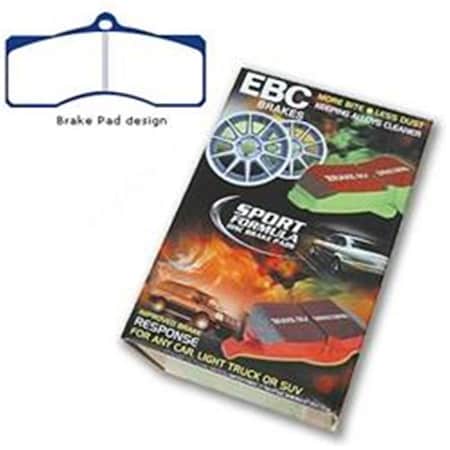 Ebc Brakes DP31155C Redstuff 3000 Series Ceramic Brake Pads, Chevrolet 1965 To 1982 E35-DP31155C