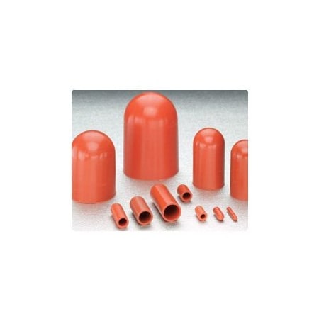 Stockcap 0.034'' x 0.500'' FEO Red Silicone Cap, 100PK 022951