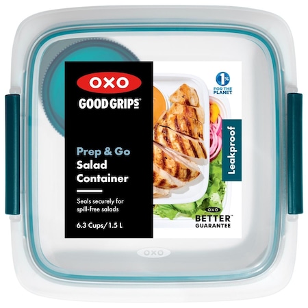Oxo Good Grips 6.3 cups White and Blue Split Food Container w/Lid 11301500
