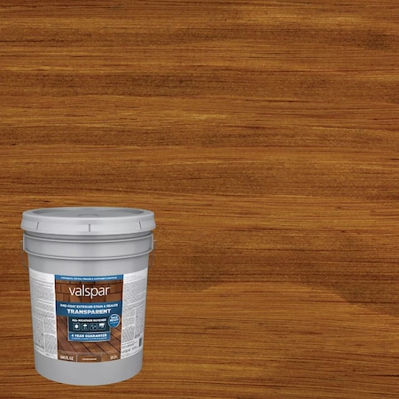 Valspar Transparent Deck Stain Canyon Brown 5 Gal. VL1028079-20