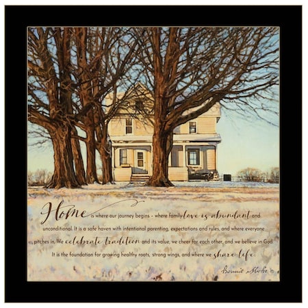 Homeroots Home 3 Black Framed Print Wall Art 406830