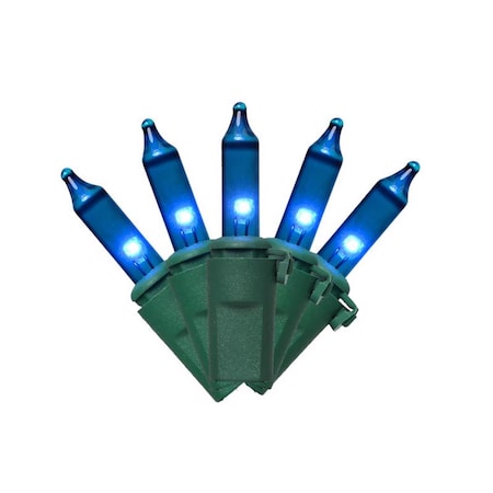 Celebrations Classic LED T5 Blue 100 ct String Christmas Lights 24.75 ft. RT5100BLA