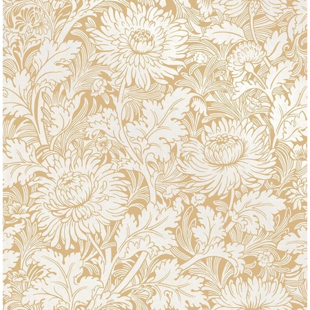 Fine Decor Zinnia Mustard Floral Wallpaper 2900-42528