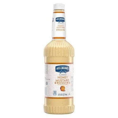 Hellmanns Classics Honey Mustard Salad Dressing Salad Bar Bottle, 32 Ounce 84120330