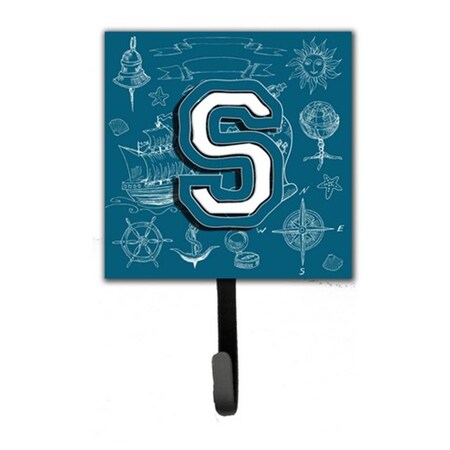 Carolines Treasures Letter S Sea Doodles Initial Alphabet Leash and Key Holder CJ2014-SSH4
