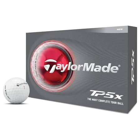 Taylormade TP5x White Golf Balls, 12PK 112413