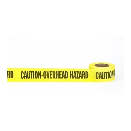 Mutual Industries REPULPABLE TAPE 3in CAUTION OVERHEAD HAZARD, 20PK 17771-11-3000