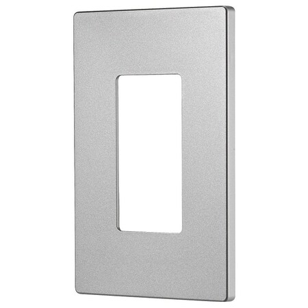 Eaton Wiring Devices PJS Wallplate, 4-7/8 in L, 3-1/8 in W, 1 -Gang, Polycarbonate, Silver Granite PJS26SG-SP-L