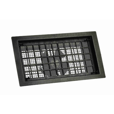 Gaf Master Flow 16 in. x 8 in. Resin Power Foundation Vent in Black PFV1