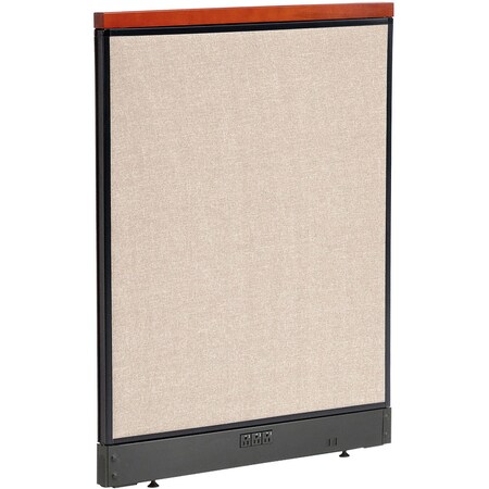 Global Industrial Interion Deluxe Electric Office Partition Panel, 36-1/4"W x 47-1/2"H, Tan 277543ETN