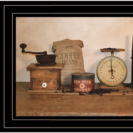 Homeroots The Daily Grind 2 Black Framed Print Wall Art 404377