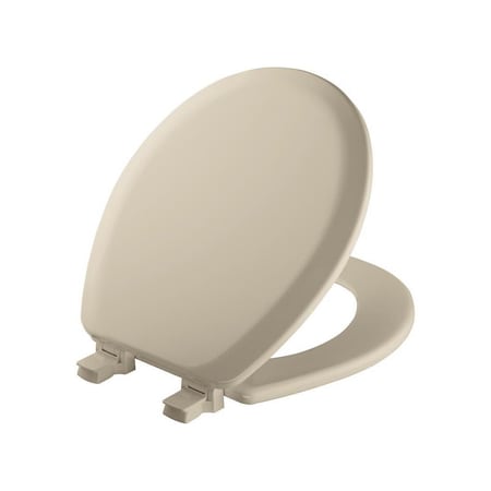Bemis Toilet Seat Cameron Round Bone Enameled Wood Gloss 41EC-006