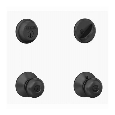 Schlage Lock Co BLK Deadbolt/Entry Knob FB50NVPLY622