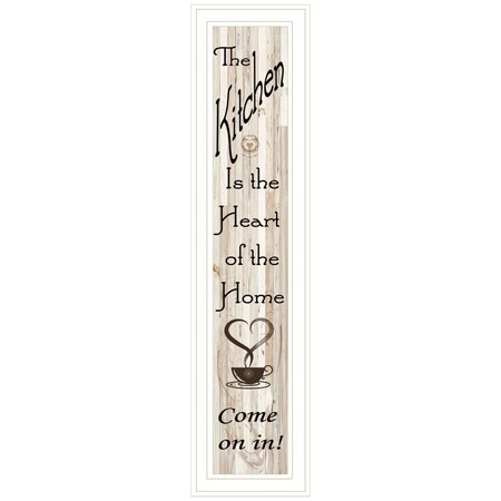 Homeroots Kitchen is the Heart of the Home 15 White Framed Print Kitchen Wall Art 415992