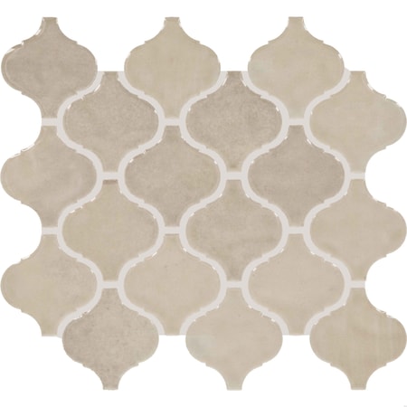 Daltile Mesmerist 3'' x 3'' Ceramic Arabesque Mosaic Tile, 10PK MM3133ARABMS1P2