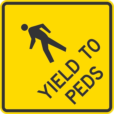 Lyle Yield To Peds To (w/sym), 24x24, Diamond Grade, Yellow G-12497-DG_24x24
