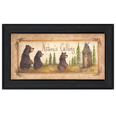 Homeroots Natures Calling 1 Black Framed Print Wall Art 406556