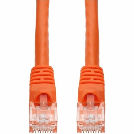 Add-On 100FT ORANGE CAT 6A PVC ETHERNET CABLE SNAGLESS BUBBLE BOOT RJ-45 M/M ADD-100FCAT6A-OE