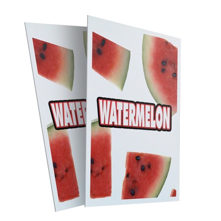 Signmission Watermelon, Plastic Signs Only 24 Inch x 36 Inch, Corrugated Plastic, 2PK CSB-2436-2PACK-Watermelon