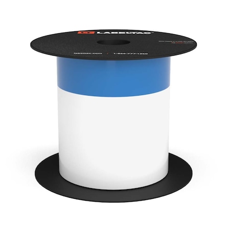 Labeltac LabelTac 4 and Pro Model Arc Flash Continuous Header Stock 4in x 75ft, 1.125in Header Stripe Blue LT407AFC-1.125