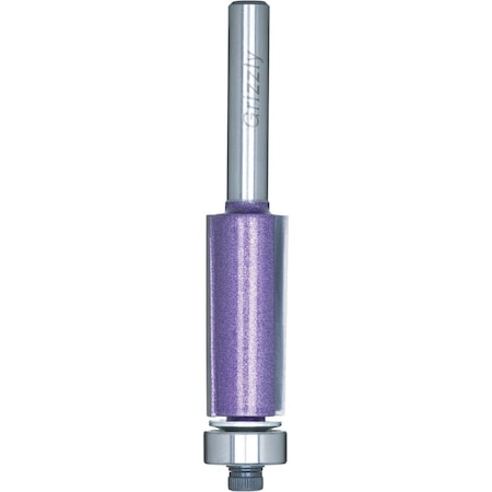 Grizzly Shear Cut Flush Trim Bits, 1/4" Shank, 1/2" Dia. C1353Z