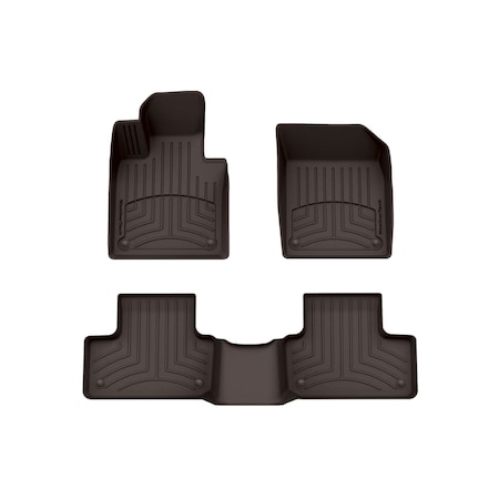 Weathertech Cocoa, Front and Rear FloorLiner HP 471253-1-2IM