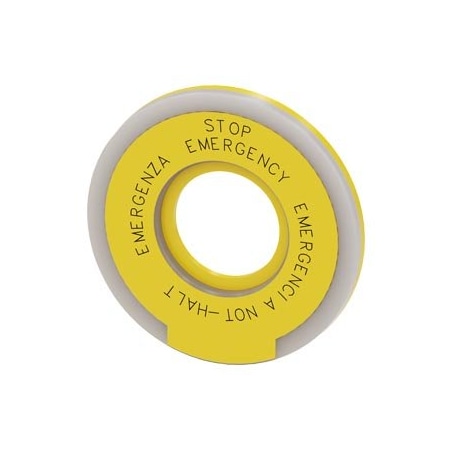 Siemens Washer round for EMERGENCY STOP mushroom-type actuator yellow 3SU1901-0BD31-0NB0