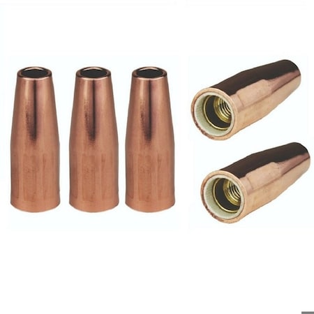Star Tech Weld MIG Welding Nozzles 3/8in for Tweco Mini, #1 & Lincoln Magnum 100, 5PK 21-37