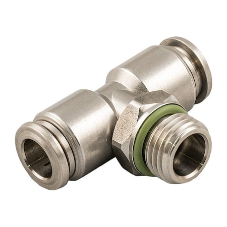 Aignep Tee, SS, Push-Fit 6 mm, 6 mm, MBSPP 60215X-6-M5