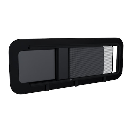 Brixwell 1016mm x 381mm Universal Fit Glass Bunk Window With Internal Screen Privacy Tinted DTBUNK008-INT