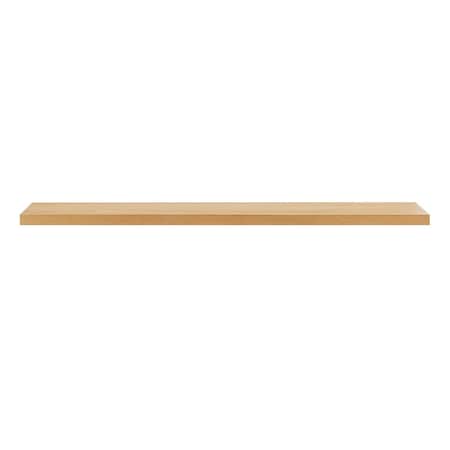 Homeroots 75in Natural Wooden Wall Mounted Floating Shelf 400825