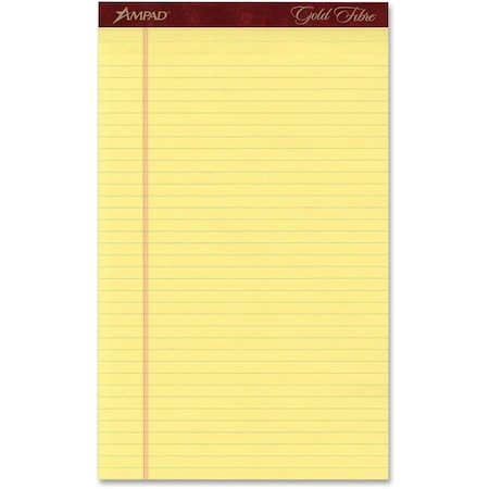 Tops Products 8.5 x 14 in. Gold Fibre Pads - Canary 20030