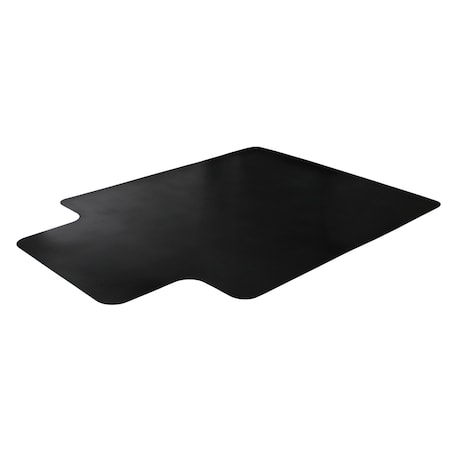Floortex Advantagemat Black Vinyl Lipped Chair Mat for Carpets - 45in x 53in NRCMFLVG0089