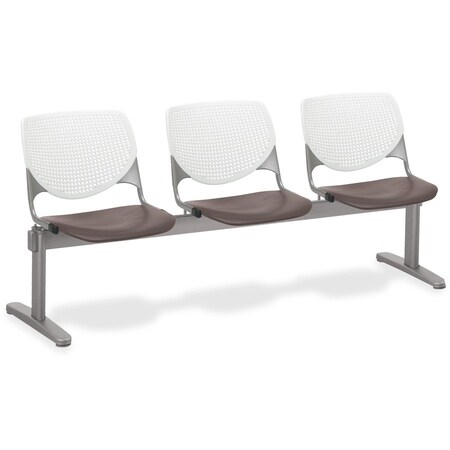 Kfi Kool Beam Seat Beam Seating, 71 in W 22" L 31" H, Polypropylene Seat 2300BEAM3-BP08-SP18