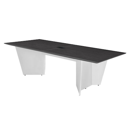 Regency Array 72in Conference Table with Power Data Grommet- Ash Grey/ White ACT7236AGWH