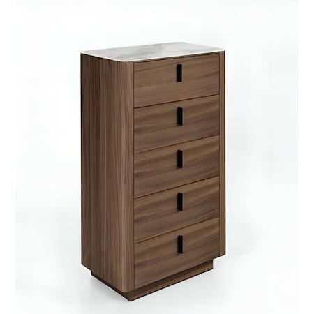 Homeroots 28" Black and White Solid and Manufactured Wood Multi Drawer Standard Chest 491552
