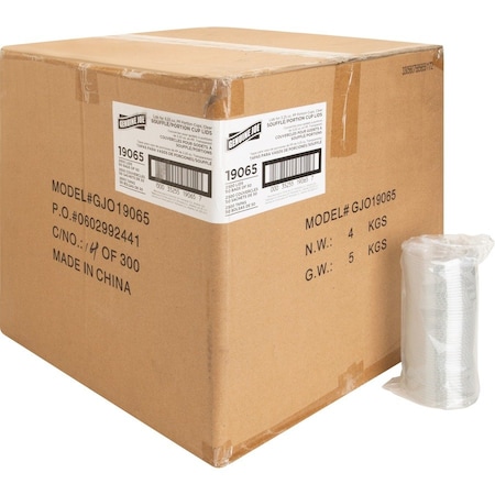 Genuine Joe 3 oz Portion Cup Lid - Clear, 2500PK GJO19065