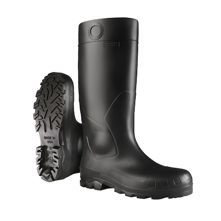 Dunlop Rubber Boot, 7D, Knee, Black, PR 8677700.07