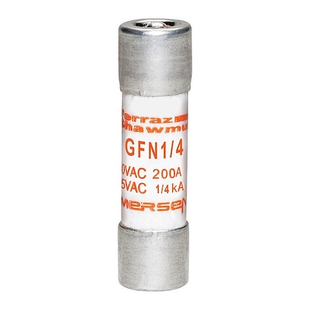 Mersen Fuse, 1 1/2 in L, 250 V AC, 250 mA GFN1/4