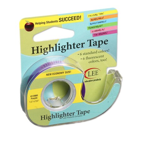 Homepage Removable Highlighter Tape, Purple - 6 Roll HO3482297