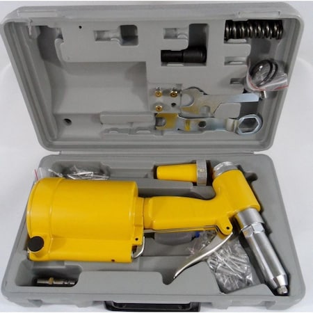 Swivel Pneumatic Air Hydraulic Pop Rivet Gun Riveting Tool with Case SW2629143