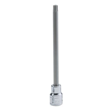 Genius Tools 1/2in Dr. T-30 Tamperproof Star Bit Socket 80mmL 408+7330