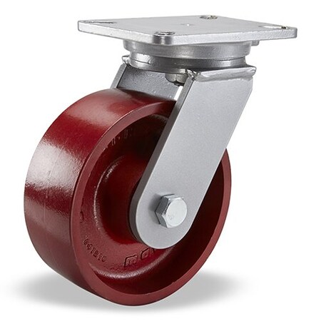 Hamilton Champion Swivel Caster, 8" x 2-1/2" Metal Wheel, 3/4" Precision Tapered Bearing S-CH-8MT